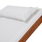 Deko Living Outdoor Cedar Wood Patio Lounge Chair with White Textilene Fabric COP20206WHT - alternate 6